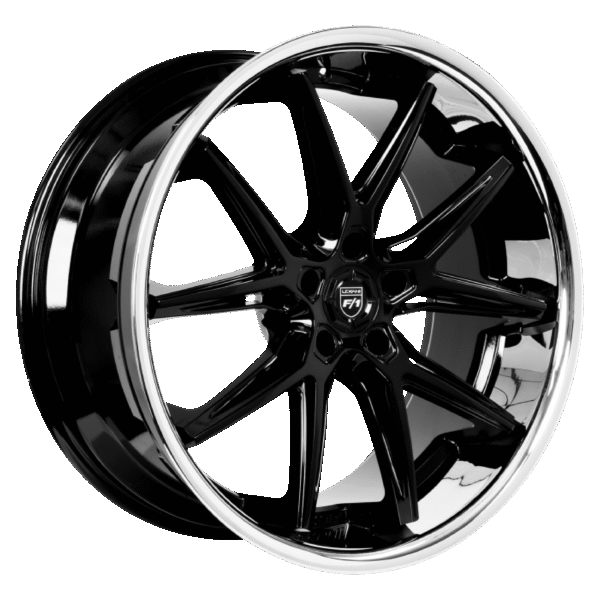 LEXANI CIRCUIT Wheel Size 22 Gloss Black with Chrome Lip
