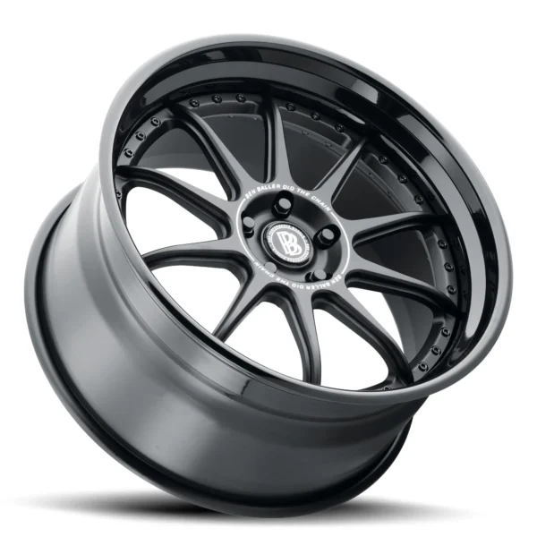 ESR BEN BALLER BB42 Size 19 Matte Black with Gloss Black Lip - Image 2