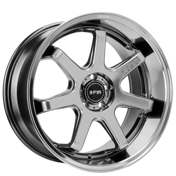 F1R FC7 Wheel Size 18 Hyper Black with Polish Lip