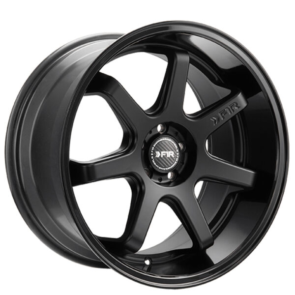 F1R FC7 Wheel Size 18 Matte Black with Gloss Black Lip